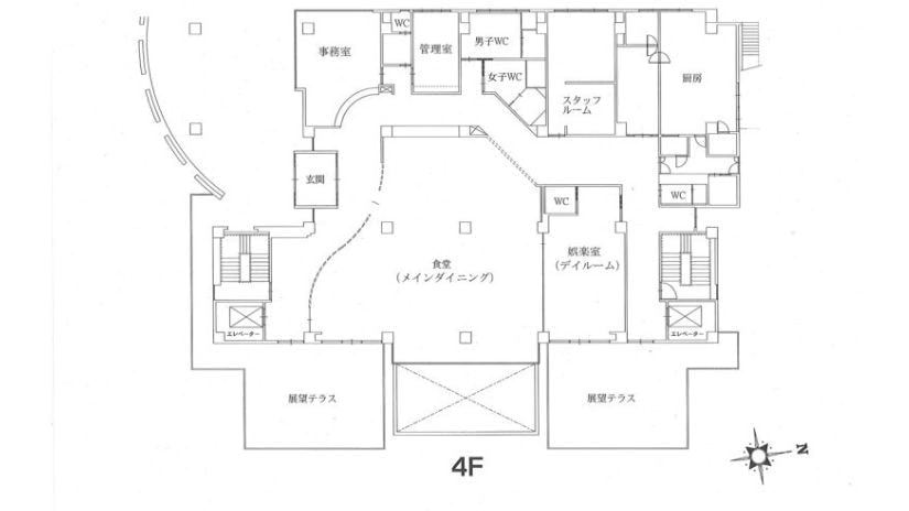 スカイテラス伊東 ４F平面図
